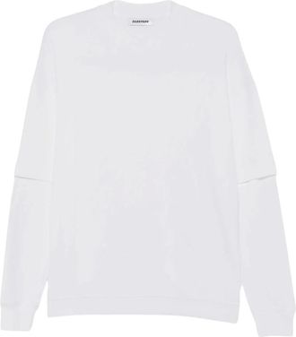 Darkpark Troy Double Sleeve Tee - - Sweatshirts & Hoodies - Donna - Bianco - S