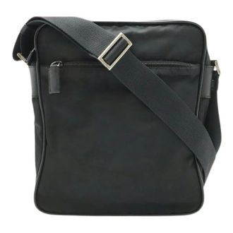 Prada Pre-owned Borsa a spalla in nylon e pelle - - Pre-owned - Donna - Nero - ONE SIZE