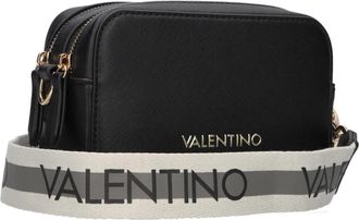 Mario Valentino Zwarte Camera Tas Zero Re Flap - Dames - Schoudertassen - Zwart - ONE Size - Leer - Tassen