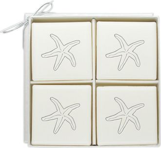 Carved Solutions Eco-Luxury Starfish 4-Bar Soap Set