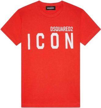 Dsquared2 Heren, Tops, Rood, Maat: XL Katoen
