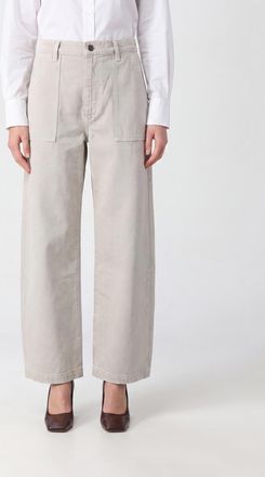 Frame Denim Jeans The Bow wide leg in denim di cotone a vita media