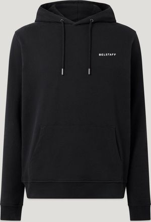 Belstaff Felpa Con Cappuccio Border Uomo Pile Di Cotone Nero 2xl