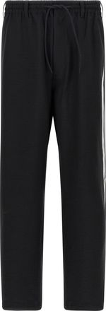 Yohji Yamamoto Y-3 3-Stripes Pantaloni Bianco/Nero-Uomo