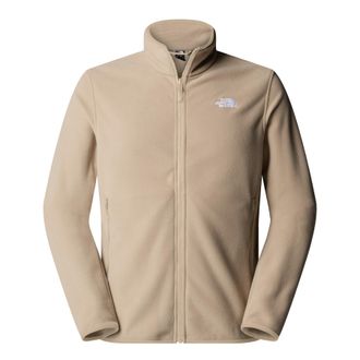 The North Face Mens Glacier Fleece Jacket, Mushroom Grey, L