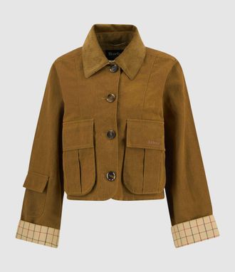 Barbour Veste Dalbury Casual Tan Beige Tattersall