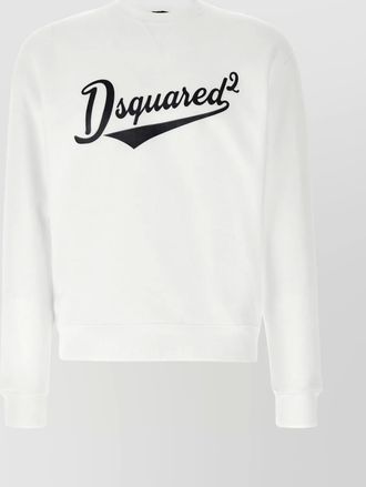 Dsquared2 crew neck sweatshirt ribbed cuffs