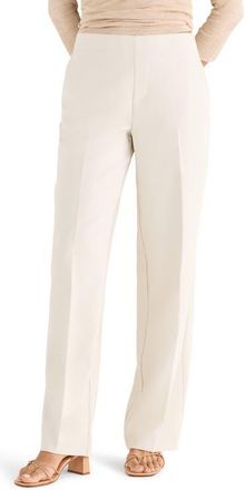 Nic+Zoe Lenox Accent Stitch Wide Leg Stretch Pants in Coconut at Nordstrom, Size X-Small