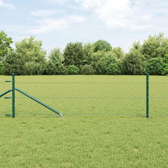 Berkfield Home Hexagon Fence Green 0.5x100 m Steel
