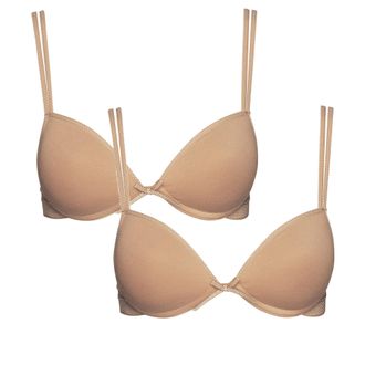 Boobs & Bloomers Anny 2er Pack, mit Schale, mit Schleife, mit B&uuml;gel, verstellbare Tr&auml;ger, Baumwollmix