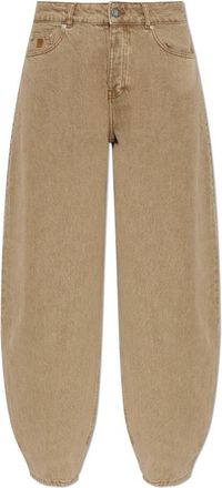 By Malene Birger Dallas Jeans - Dames - Loose Fit Jeans - Beige - W27 - Katoen - Jeans