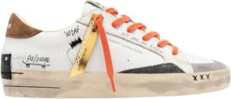 Crime London Sneaker Distressed - Heren - Sneakers - Veelkleurig - 41 EU - Leer - Schoenen
