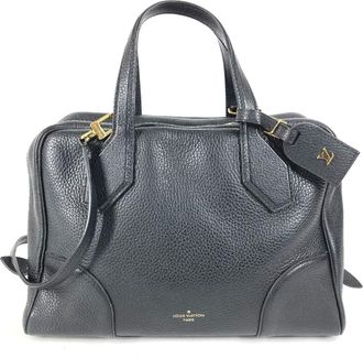 Louis Vuitton Black Noir Leather Handbag Tote Bag (Pre-Owned)