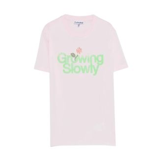 Ganni T-shirt con granchio - - Tops - Donna - Rosa - S