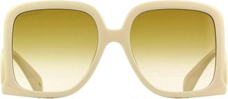 Gucci GG1326S006 Oversized Square-Frame Sunglasses - White