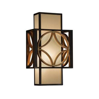 Netlighting Remy 1 Light Indoor Wall Light Gold Bronze in Brown