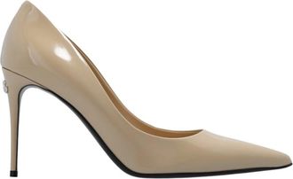 Dolce & Gabbana Beige Lollo Stiletto Pumps - Dames - Pumps - Beige - 40 EU - Leer - Schoenen