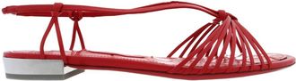 Ferragamo Alexis Strappy Flat Sandals, Size 7 C