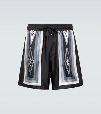 Amiri Shorts Diamond in seta