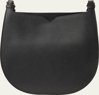 Valextra Saffiano Weekend Hobo Bag