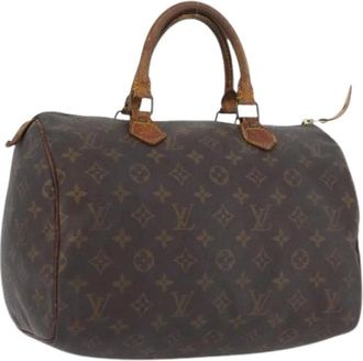 Louis Vuitton Pre-owned Handbags, female, Brown, Size: ONE SIZE Pre-owned Monogram Canvas Hand Bag