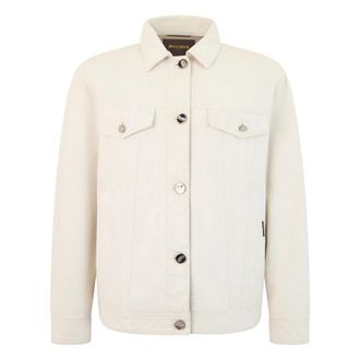 Moorer Denim Jacket - Dames - Spijkerjassen - Beige - XS - Denim - Jassen