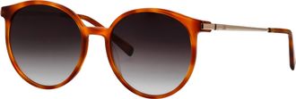 Humphrey's Sonnenbrille HUMPHREY&acute;S EYEWEAR Modell 585353, Herren, honig havanna, gemustert, leicht durchscheinend, matt, Sonnenbrillen Sonnenbrille, Form Panto, 
