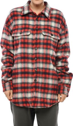 Dsquared2 Red Oversized Plaid Shirt