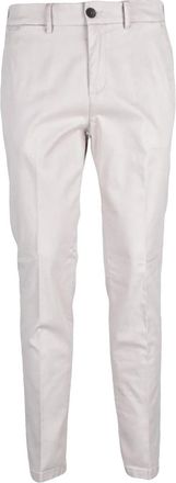 Cruna Beige Stretch Cotton-Blend Tailored Formal Pants