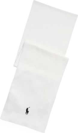 Polo Ralph Lauren Katoenen sjaal met logodetail - Wit