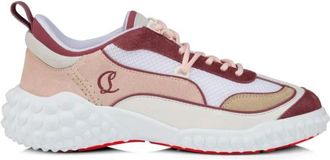 Christian Louboutin Sneakers Roze - Dames - Sneakers - Veelkleurig - 37 1/2 EU - Leer - Schoenen