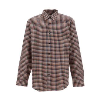 Dries Van Noten Overhemden, Heren, Veelkleurig, S, Katoen, Klassiek Ruitjeshemd