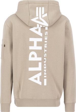 Alpha Industries Hoodie ALPHA INDUSTRIES Backprint Zip Hoodie, Herren, Gr. XXL, beige (vintage sand), Shell: 80% Cotton, 20% Polyester, regular fit, Sweatshirts Hoodie