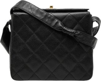 Chanel Pre-owned Box Bag - Dames - Vintage Schoudertas - Zwart - ONE Size - Leer - Vintage