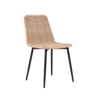 Klast Silla de exterior de fibra sint&eacute;tica natural 45x84 cm