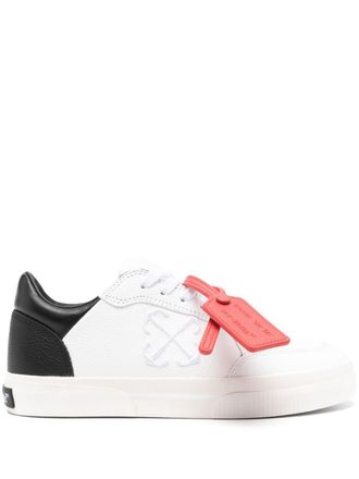 Off-white Low Vulcanized leren sneakers - Wit