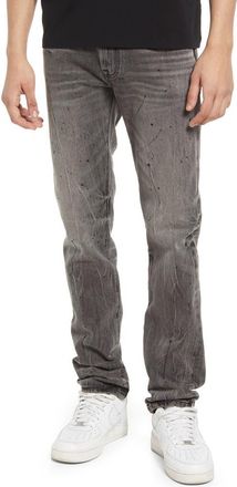 Cult of Individuality Mens Rocker Slim Rigid Straight Leg Jeans in 7 Year Black at Nordstrom Rack, Size 34