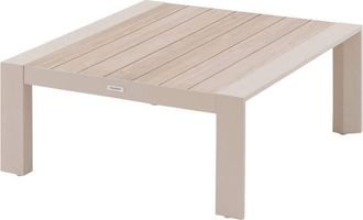 Hesperide Hesperide - Mesa De Centro Cuadrada Evasion De Arcilla Y Lino Para Jard&iacute;n 87 X 87cm En Aluminio - Hesp&eacute;ride