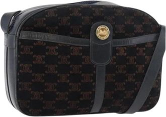 Celine Pre-owned Cross Body Bags, female, Black, Size: ONE SIZE Pre-owned Vintage Macadam Shoulder Bag