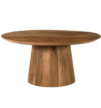 Moloo Mesa de centro redonda d80 cm en madera maciza