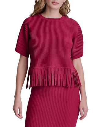 DKNY Fringe Sweater