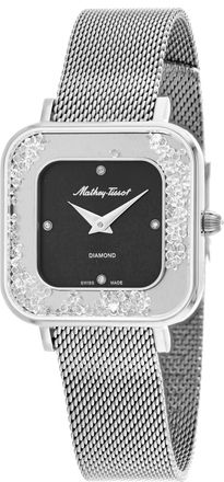 Mathey-Tissot Womens Gemina Black Dial Watch