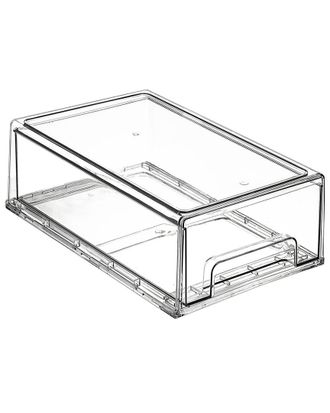 Sorbus Pack Of 2 Medium Clear Stackable Pull-Out Drawers