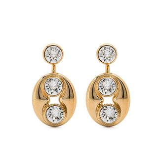 Amina Muaddi Iris Drop Earrings