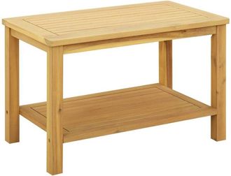 vidaXL Side Table Oil Natural 70 x 40 x 45 cm Solid Acacia Wood vidaXL