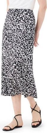 Nic+Zoe Onyx Animal Slip Skirt in Black Multi at Nordstrom Rack, Size X-Large