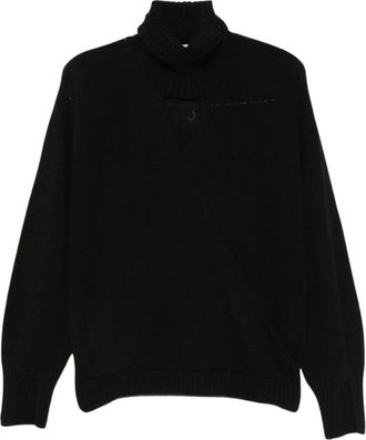 Simona Corsellini Truien & Vesten, Dames, Zwart, S, Turtleneck