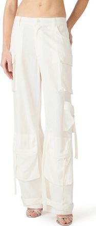 Steve Madden Duo Linen Blend Cargo Pants in Antique at Nordstrom, Size X-Small