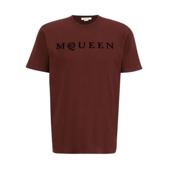 Alexander McQueen Hombre, Camisetas, Marr&oacute;n, Talla: M