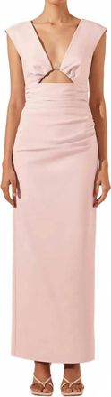 Shona Joy Lani Plunged Cut Out Maxi Dress In Fairy Floss